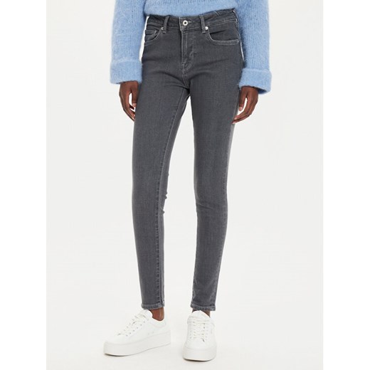 Pepe Jeans Jeansy PL204728 Szary Skinny Fit ze sklepu MODIVO w kategorii Jeansy damskie - zdjęcie 181035930