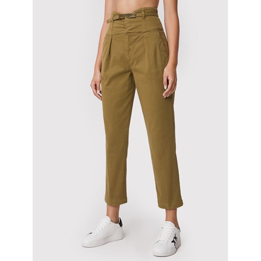 Pinko Spodnie materiałowe Ariel 1J10YP Y848 Zielony Regular Fit Pinko 26 MODIVO