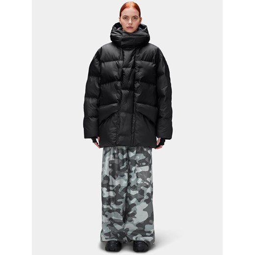 Rains Kurtka puchowa 15050 Czarny Regular Fit ze sklepu MODIVO w kategorii Kurtki damskie - zdjęcie 181036001
