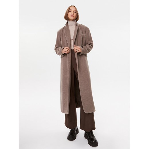 Herskind Płaszcz wełniany Wanda 4908816 Beżowy Regular Fit ze sklepu MODIVO w kategorii Płaszcze damskie - zdjęcie 181037402