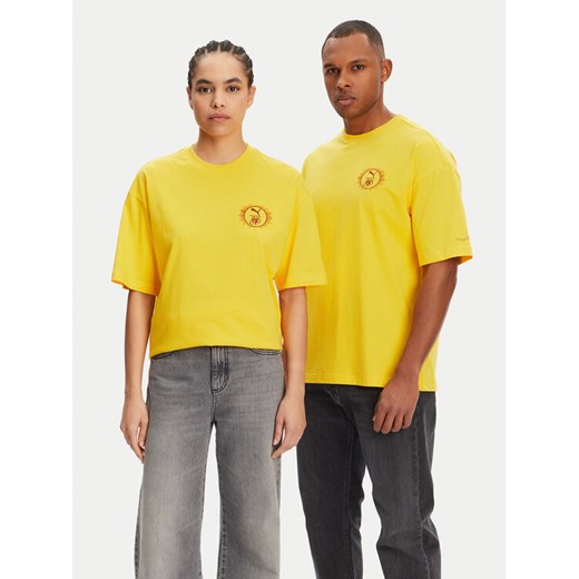 Puma T-Shirt Unisex Harry Potter 630092 Żółty Oversize ze sklepu MODIVO w kategorii T-shirty męskie - zdjęcie 181038752