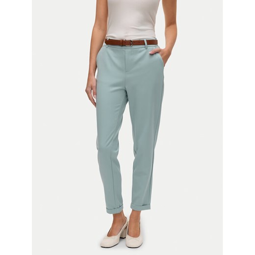 Vero Moda Chinosy Maya 10225280 Zielony Regular Fit ze sklepu MODIVO w kategorii Spodnie damskie - zdjęcie 181041154