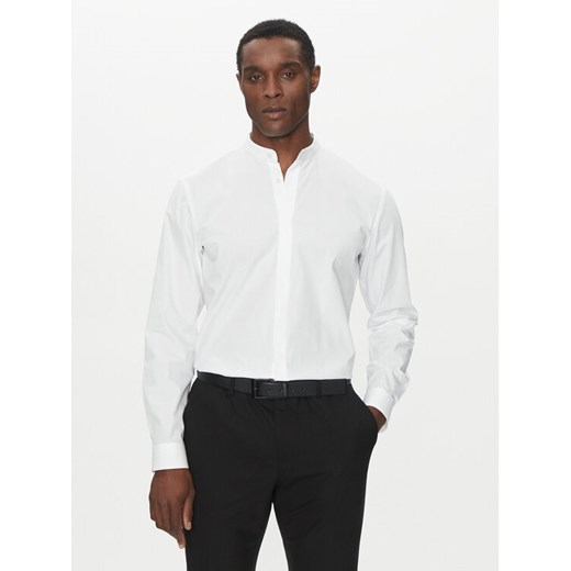 HUGO Koszula Kaleb 50539772 Biały Slim Fit ze sklepu MODIVO w kategorii T-shirty męskie - zdjęcie 181041293