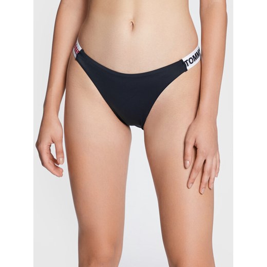 Tommy Jeans Dół od bikini High Leg Cheeky UW0UW03400 Zielony ze sklepu MODIVO w kategorii Stroje kąpielowe - zdjęcie 181043370