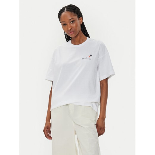 Converse T-Shirt W Beach Scenentee 10026378-A01 Biały Regular Fit Converse L MODIVO