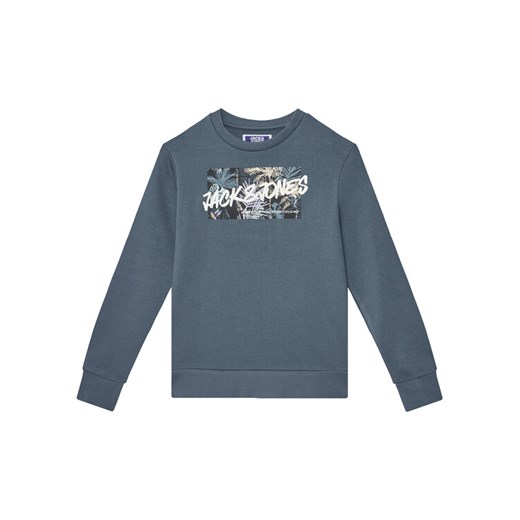 Jack&Jones Junior Bluza Hawaii 12269863 Niebieski Regular Fit ze sklepu MODIVO w kategorii Bluzy chłopięce - zdjęcie 181047000