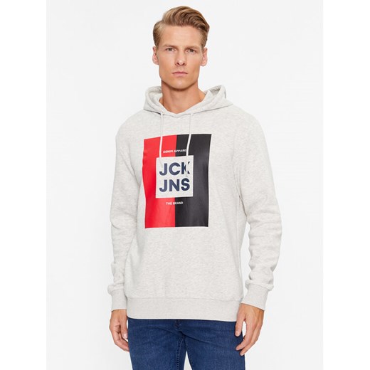 Jack&Jones Bluza Oscar 12235248 Szary Regular Fit ze sklepu MODIVO w kategorii Bluzy męskie - zdjęcie 181047654
