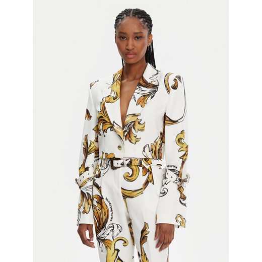 Versace Jeans Couture Marynarka 78HAQ704 Biały Slim Fit ze sklepu MODIVO w kategorii Marynarki damskie - zdjęcie 181048133