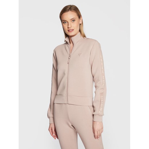 Guess Bluza New Allie Scuba V2YQ17 K7UW2 Beżowy Regular Fit Guess S MODIVO