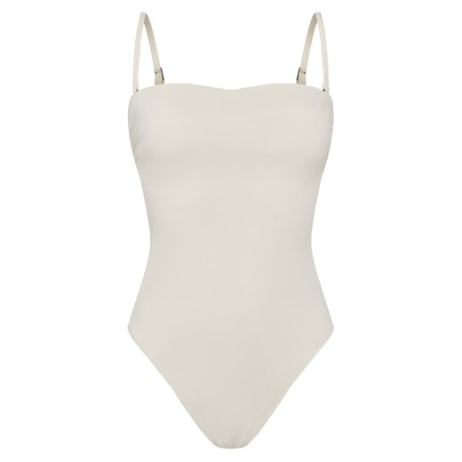 Calvin Klein Swimwear Strój kąpielowy KW0KW02709 Beżowy ze sklepu MODIVO w kategorii Stroje kąpielowe - zdjęcie 181051490