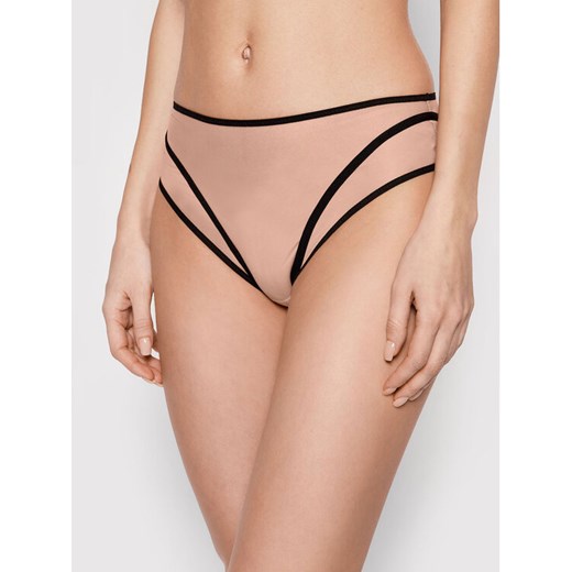 Undress Code Figi klasyczne z wysokim stanem Something Classy 384 Beżowy ze sklepu MODIVO w kategorii Majtki damskie - zdjęcie 181054831