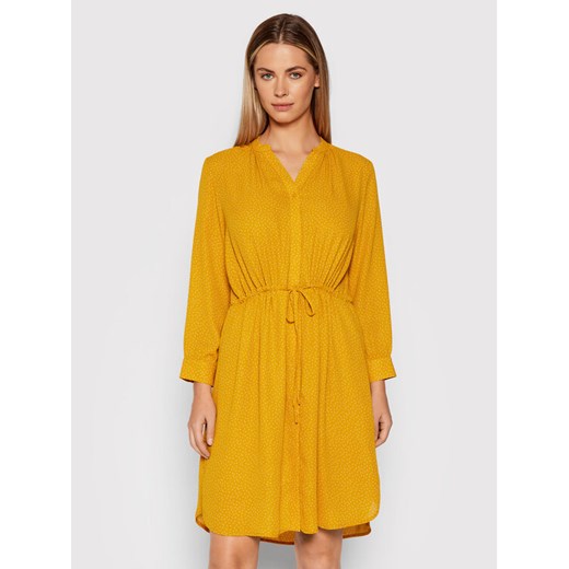 Selected Femme Sukienka koszulowa Damina 16059977 Żółty Regular Fit ze sklepu MODIVO w kategorii Sukienki - zdjęcie 181056653