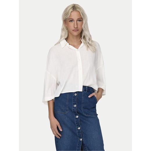 ONLY Koszula Lastrid 15307870 Biały Regular Fit ze sklepu MODIVO w kategorii Koszule damskie - zdjęcie 181057313