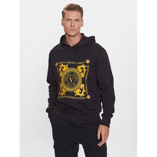 Versace Jeans Couture Bluza 75GAIF07 Czarny Regular Fit ze sklepu MODIVO w kategorii Bluzy męskie - zdjęcie 181060180