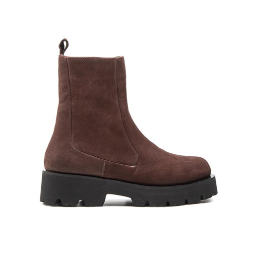 Simple Botki SL-15-02-000049 Brązowy ze sklepu MODIVO w kategorii Botki - zdjęcie 181060264