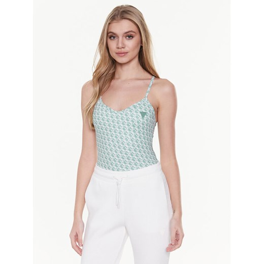 Guess Top V3GP01 MC03W Zielony Slim Fit Guess L MODIVO