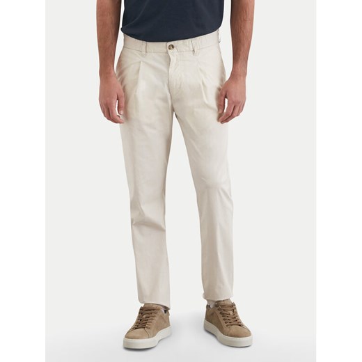 Marc O'Polo Spodnie materiałowe 522 0831 10144 Beżowy Slim Fit ze sklepu MODIVO w kategorii Spodnie męskie - zdjęcie 181060804