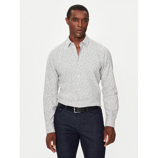JOOP! Koszula 17 JSH-154Pit-W 30043581 Szary Slim Fit ze sklepu MODIVO w kategorii Koszule męskie - zdjęcie 181061270