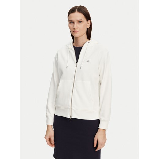 Gant Bluza Shield 4201412 Écru Regular Fit ze sklepu MODIVO w kategorii Bluzy damskie - zdjęcie 181062532