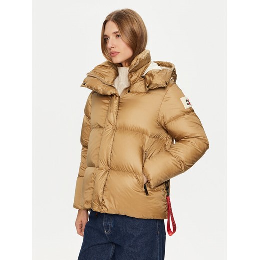 AFTER LABEL Kurtka puchowa Kipnuk A00043 Beżowy Regular Fit ze sklepu MODIVO w kategorii Kurtki damskie - zdjęcie 181062653