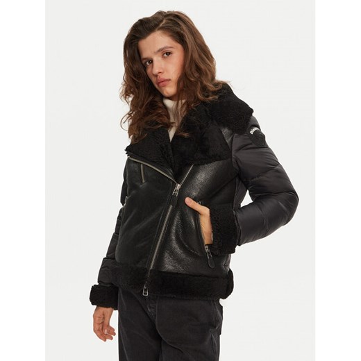 Blauer Kożuch 24WBLDL01417 Czarny Regular Fit ze sklepu MODIVO w kategorii Kożuchy - zdjęcie 181062812