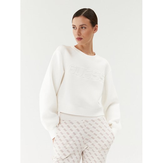 Guess Bluza Cindra V3BQ15 K7UW2 Biały Regular Fit ze sklepu MODIVO w kategorii Bluzy damskie - zdjęcie 181063321