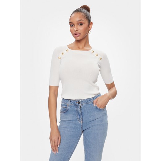 Luisa Spagnoli Bluzka Contralto 58230 Biały Slim Fit ze sklepu MODIVO w kategorii Bluzki damskie - zdjęcie 181065492