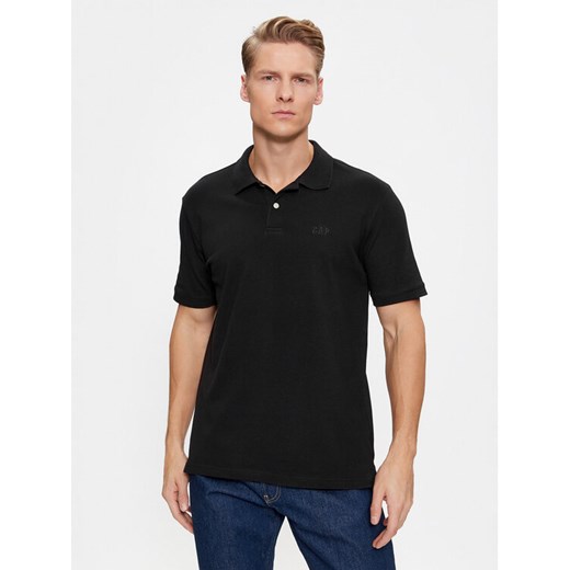 Gap Polo 586306-03 Czarny Regular Fit ze sklepu MODIVO w kategorii T-shirty męskie - zdjęcie 181065780