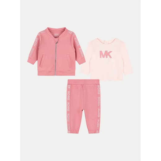 MICHAEL KORS KIDS Komplet dresowy R30130 Różowy Regular Fit ze sklepu MODIVO w kategorii Odzież dla niemowląt - zdjęcie 181066533