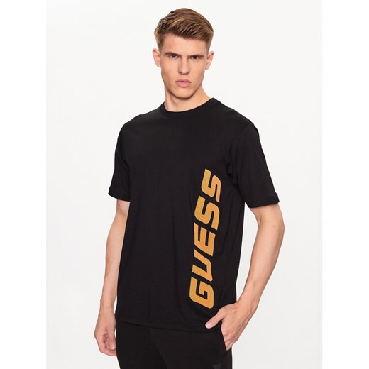 Guess T-Shirt France Z3YI10 I3Z14 Czarny Regular Fit ze sklepu MODIVO w kategorii T-shirty męskie - zdjęcie 181067712