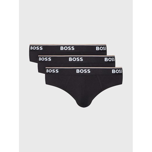 Boss Komplet 3 par slipów Power 50475273 Czarny ze sklepu MODIVO w kategorii Majtki męskie - zdjęcie 181067872