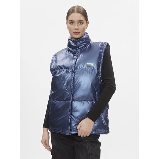 American Vintage Bezrękawnik Tymbay TYM17AH23 Niebieski Relaxed Fit ze sklepu MODIVO w kategorii Kamizelki damskie - zdjęcie 181068533