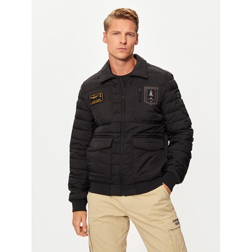 Aeronautica Militare Kurtka bomber 242AB2191CT3375 Czarny Regular Fit Aeronautica Militare 48 MODIVO