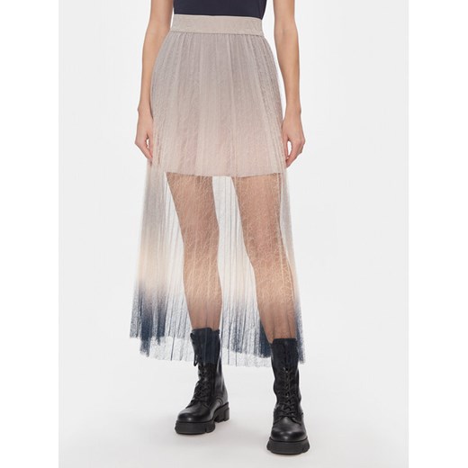 Armani Exchange Spódnica trapezowa 3DYN01 YNYLZ 1786 Beżowy Regular Fit ze sklepu MODIVO w kategorii Spódnice - zdjęcie 181071303