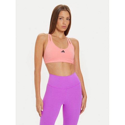 adidas Biustonosz sportowy Aeroimpact Luxe Training JE3915 Różowy ze sklepu MODIVO w kategorii Biustonosze - zdjęcie 181073550