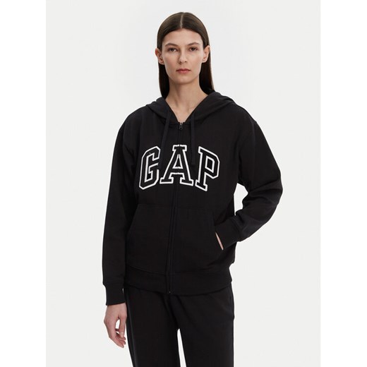 Gap Bluza 727433-04 Czarny Relaxed Fit ze sklepu MODIVO w kategorii Bluzy damskie - zdjęcie 181073634
