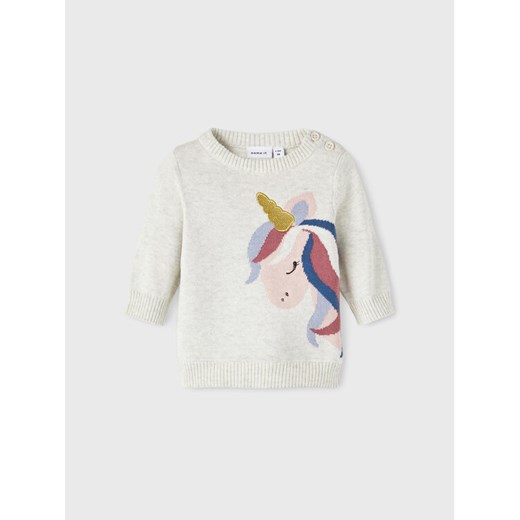 NAME IT Sweter 13211981 Szary Regular Fit ze sklepu MODIVO w kategorii Bluzy i swetry - zdjęcie 181074012