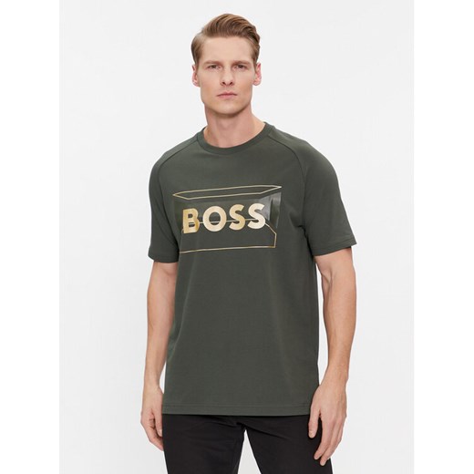 Boss T-Shirt 50514527 Zielony Regular Fit ze sklepu MODIVO w kategorii T-shirty męskie - zdjęcie 181076930