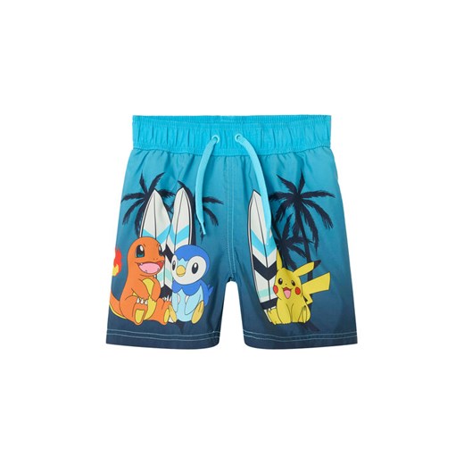 NAME IT Szorty kąpielowe Ccoy Pokemon 13239656 Niebieski Regular Fit ze sklepu MODIVO w kategorii Kąpielówki chłopięce - zdjęcie 181083781