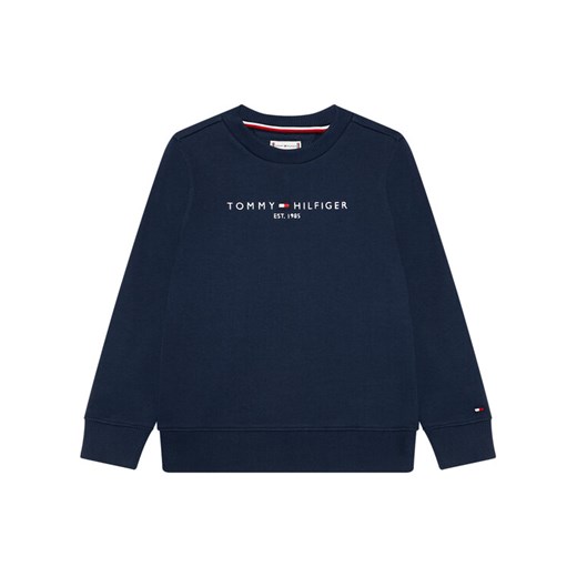 Tommy Hilfiger Bluza Essential Sweatshirt KS0KS00212 Granatowy Regular Fit ze sklepu MODIVO w kategorii Bluzy chłopięce - zdjęcie 181085582