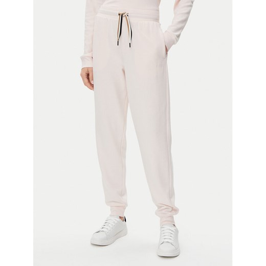 BOSS Spodnie dresowe CP Stripe 50524759 Różowy Regular Fit ze sklepu MODIVO w kategorii Spodnie damskie - zdjęcie 181086502