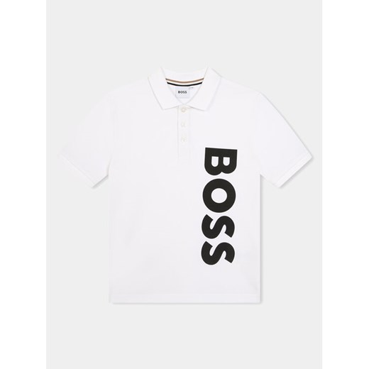 Boss Polo J50703 D Biały Regular Fit ze sklepu MODIVO w kategorii T-shirty chłopięce - zdjęcie 181090823