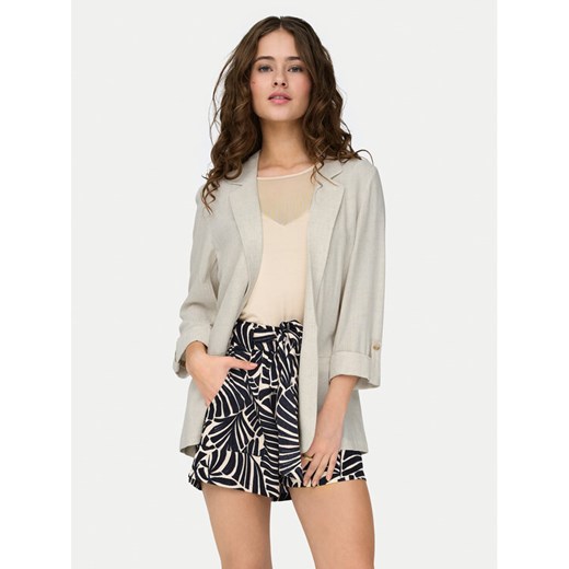 ONLY Marynarka Siesta 15322274 Beżowy Loose Fit ze sklepu MODIVO w kategorii Marynarki damskie - zdjęcie 181091434