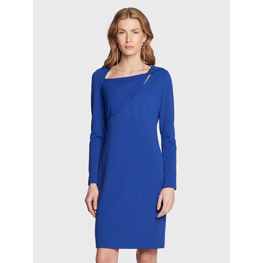 DKNY Sukienka codzienna DD2J141A Niebieski Regular Fit ze sklepu MODIVO w kategorii Sukienki - zdjęcie 181091511