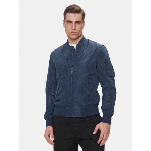 SCHOTT N.Y.C. Kurtka bomber Airstar Granatowy Regular Fit ze sklepu MODIVO w kategorii Kurtki męskie - zdjęcie 181092062