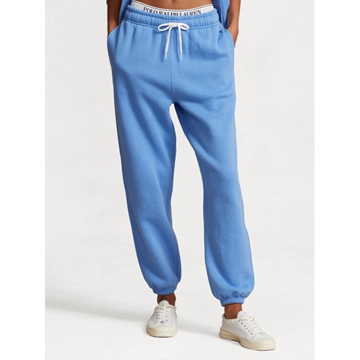 Polo Ralph Lauren Spodnie dresowe Prl Flc Pnt 211943009006 Niebieski Regular Fit ze sklepu MODIVO w kategorii Spodnie damskie - zdjęcie 181093853