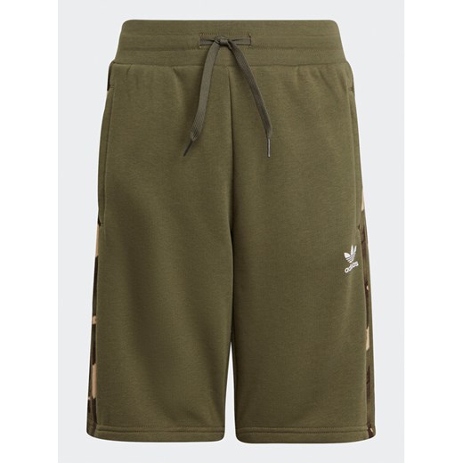 adidas Szorty sportowe Camo Shorts IC5146 Zielony Regular Fit ze sklepu MODIVO w kategorii Spodenki chłopięce - zdjęcie 181094002