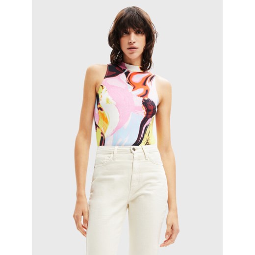 Desigual Body Landa 22WWQK23 Kolorowy Slim Fit Desigual L MODIVO