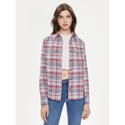Wrangler Koszula Western 112350328 Fioletowy Slim Fit ze sklepu MODIVO w kategorii Koszule damskie - zdjęcie 181095423
