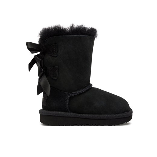 Ugg Śniegowce T Bailey Bow II 1017394T Czarny ze sklepu MODIVO w kategorii Buty zimowe dziecięce - zdjęcie 181096453
